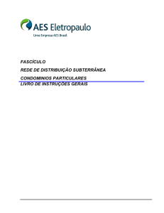 fascículo de rede de distribuição subterrânea