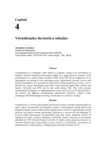 Virtualização: da teoria a soluções