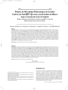 perfil de mulheres portadoras de lesões cervicais por hpv