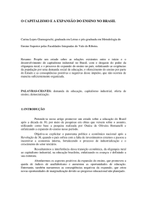 o capitalismo e a expansão do ensino no brasil