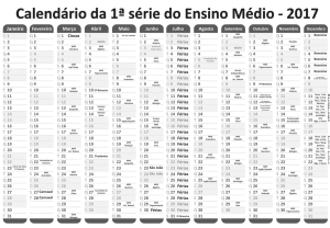 Calendário de Avaliações