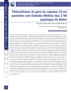 Polimorfismos do gene da calpaína 10 em pacientes com Diabetes