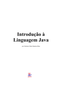 Introdução a Linguagem Java