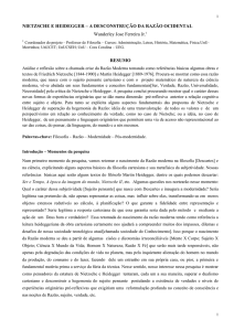 nietzsche e heidegger – a desconstrução da razão