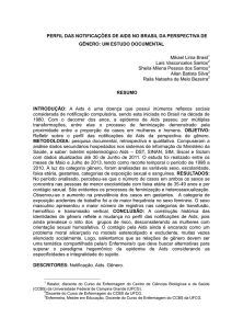 perfil das notificações de aids no brasil da perspectiva de gênero