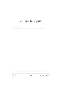 A Língua Portuguesa1 *