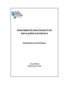 apontamentos para projecto de instalações eléctricas ii