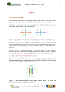 FORÇA E CAMPO ELÉTRICO – 213EE T E O R I A