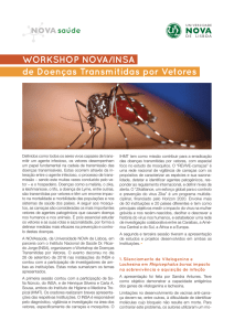 Notas Workshop NOVA/INSA de Doenças Transmitidas por Vectores