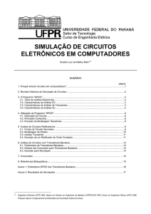 simulação de circuitos eletrônicos em computadores