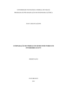 COMPARAÇÃO DE PERDAS EM SEMICONDUTORES EM
