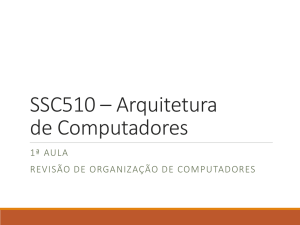 SCE157 – Organização de Computadores