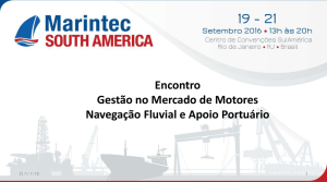 Encontro Gestão no Mercado de Motores Navegação Fluvial e