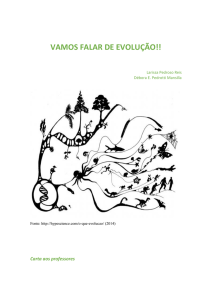 VAMOS FALAR DE EVOLUÇÃO!! - Instituto de Física