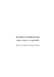 TEATRO E LITERATURA: entre o texto e o espetáculo