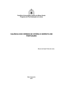 valência dos verbos de vitória e derrota em português