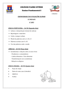 4º Ano - Colégio Padre Ovídio