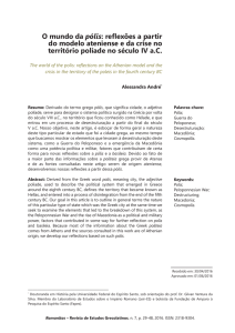 O mundo da pólis: reflexões a partir do modelo ateniense e da crise