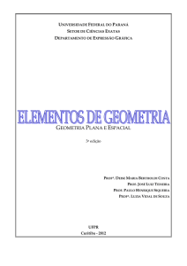 geometria plana e espacial - Setor de Ciências Exatas