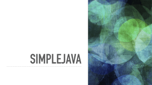 Apresentação do framework SimpleJava
