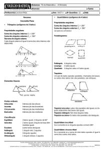 Natureza: TD de Matemática – 4o Bimestre Aluno(a): Turma