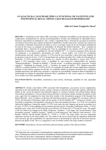 AVALIAÇÃO DA CAPACIDADE FÍSICA E FUNCIONAL DE