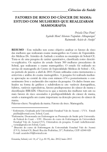 Fatores de risco do câncer de mama: estudo com mulheres