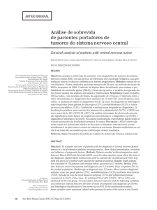 Análise de sobrevida de pacientes portadores de tumores do
