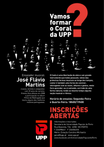 Coral cartaz - Universidade Popular do Porto