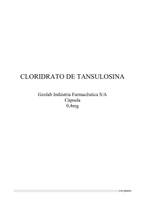 cloridrato de tansulosina