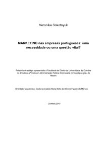 Marketing nas empresas portuguesas