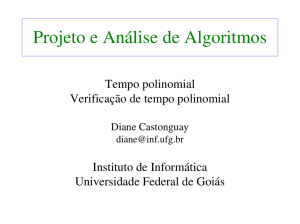 Projeto e Análise de Algoritmos - INF