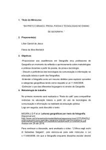 Em preto e branco: Prosa, Poesia e tecnologias no ensino de