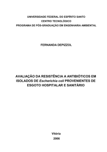 FERNANDA DEPIZZOL AVALIAÇÃO DA RESISTÊNCIA A