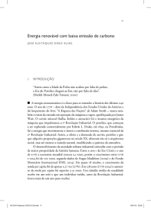 1- Energia renovável com baixa emissão de carbono