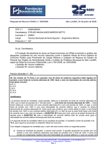Resposta de Recurso FSADU n.º 399/2008 São Luís/MA, 24 de