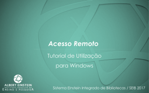 Acesso via computadores ou notebooks com Windows