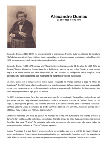 Biografia de Alexandre Dumas