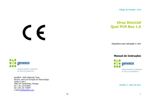 Vírus Sincicial Qual PCR Box 1.0