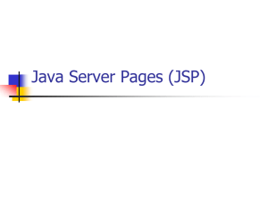 Java Server Pages (JSP)