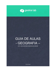 guia de aulas - geografia - Professor | Geekie Lab