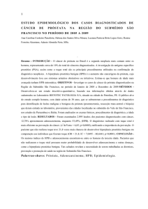 ESTUDO EPIDEMIOLóGICO DOS CASOS DE DOENçAS