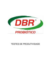 testes de produtividade