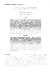 CLIMATOLOGIA DINÃMICA DA REGIAO AMAZONICA