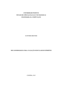 Mecanomiografia para avaliação muscular de superfície