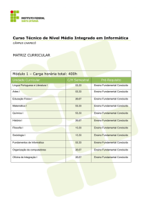 Baixar a matriz curricular - Guia de Cursos