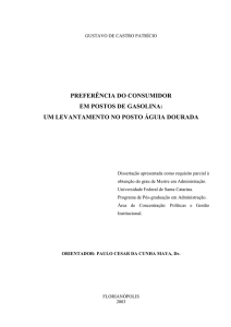 preferência do consumidor em postos de gasolina: um