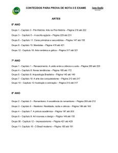 conteúdos para prova de nota 5 e exame artes 6º