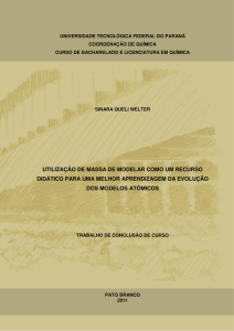 utilização de massa de modelar como um recurso didático