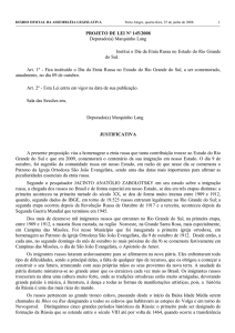 PROJETO DE LEI Nº 145/2008 Deputado(a) Marquinho Lang Institui